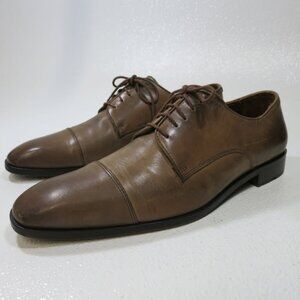 Massimo Matteo Cap Toe Leather Dress Oxfords Men's Footwear Shoes Size 10.5 M